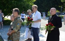 Фото 23: Сьогодні у Львові відбулися заходи з нагоди відзначення 25-ї річниці Дня Високомобільних десантних військ Збройних Сил України у 80-ій бригаді
