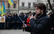 Фото 6: У Львові спільно заспівали «Ще не вмерла України і слава, і воля…» у День першого публічного виконання Гімну