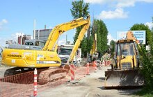 Фото 7: Ремонт вул. Б. Хмельницького: на ділянці від вул. Липинського до вул. Кукурудзяної вже нанесено два шари асфальту