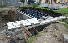 Фото 3: На пл. Галицькій проводять роботи з облаштування нового фонтану: виявлені мури храму законсервують