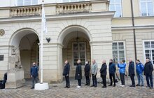 Фото 5: У Львові підняли олімпійський прапор з нагоди старту зимових змагань у Пекіні