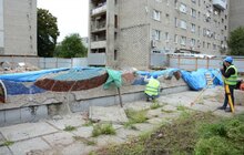 Фото 6: У Львові розпочали відновлення (реконструкцію) мозаїки «Море і риби»