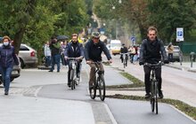 Фото 53: У Львові вперше провели позачергове засідання виконавчого комітету на велосипедах
