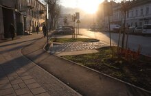 Фото 18: Реконструкція вул. Б. Хмельницького: на відрізку від вул. Механічної до вул. Олійної стелять нижній шар асфальту