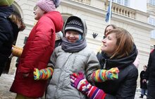 Фото 1: У Львові відбувся флешмоб з дітьми та молоддю з синдромом Дауна