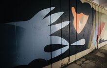 Фото 6: Українські художники розмальовують один із підземних переходів Львова у стилі твору Станіслава Лема