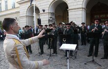 Фото 1: На площі Ринок відбувся концерт духового оркестру Національної Гвардії України