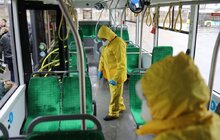Фото 3: Громадський транспорт Львова дезінфікують
