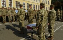 Фото 47: Військова присяга на вірність українському народу в Академії Сагайдачного
