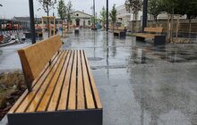 Фото 19: Триває завершальний етап реконструкції пл. Двірцевої: облаштовують сквер та фонтан