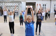 Фото 16: З нагоди Дня фізичної культури і спорту працівники Львівської мерії провели спільну розминку