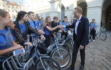 Фото 1: Мер Львова долучився до велосніданку та акції «Велосипедом на роботу»
