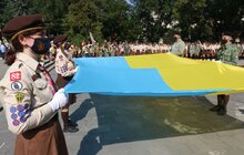 Фото 8: На площі перед пам’ятником Іванові Франкові у Львові відбулось урочисте відкриття Пластового року