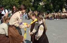 Фото 16: На площі перед пам’ятником Іванові Франкові у Львові відбулось урочисте відкриття Пластового року