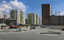 Фото 10: Облаштування квазікільця на вул. Шевченка: переключення водопроводів, асфальтування, стелення бруківки