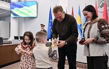 Фото 18: У День Соборності у Львові 28 захисників посмертно нагородили «Почесним знаком Святого Юрія» (фото)