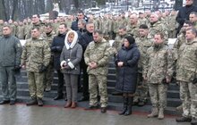 Фото 19: З нагоди Дня Збройних Сил України у Львові на Личакові вшанували новітніх Героїв