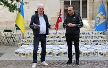 Фото 2: Норвезька організація Fritt Ukraina передала військовим у Львові 200 дронів