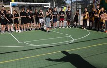 Фото 6: У Львові відкрили волейбольно-баскетбольний майданчик, який профінансували іноземні благодійники (відео)