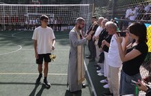 Фото 8: У Львові відкрили волейбольно-баскетбольний майданчик, який профінансували іноземні благодійники (відео)