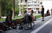 Фото 3: Як у Львові облаштовують безбар’єрний маршрут, який змінить тротуари, зупинки, парки та навіть автобуси (відео)