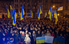 Фото 3: Львів`яни зібрались на євромайдан