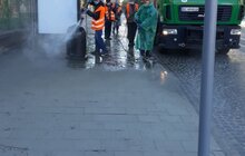 Фото 3: Комунальні служби Львова продовжують дезінфекцію міста