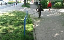 Фото 14: Комунальні служби продовжують миття міста