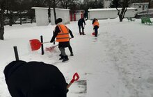 Фото 25: Працівники Львівської мерії долучились до прибирання міста від снігу