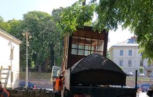 Фото 1: У центрі Львова демонтували два МАФи