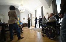 Фото 9: До мерії Львова завітали фіналісти Всеукраїнського турніру з баскетболу на кріслах колісних «Кубок Титанів — 2026»