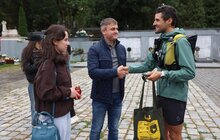 Фото 1: 4200 км на підтримку України: у Львові швейцарський спортсмен і благодійник Фредерік Сплендор завершив 60-денний марафон (фото/відео)