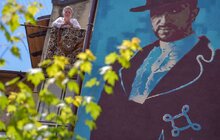 Фото 11: У Львові урочисто відкрили мурал, присвячений Василю Сліпаку