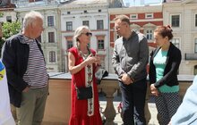 Фото 6: Андрій Садовий зустрівся із галеристкою та засновницею Маракешського бієнале Ванессою Бренсон