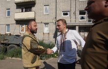 Фото 14: Мер Львова Андрій Садовий відвідав прифронтову Авдіївку