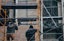 Фото 4: У Львові змонтують захисні конструкції довкола пам’ятника Адаму Міцкевичу і фігури Діви Марії