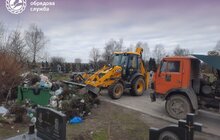 Фото 7: На кладовищі у Дублянах міські служби ліквідували стихійне сміттєзвалище