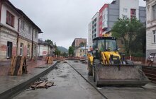 Фото 8: Ремонт вул. Замарстинівської: триває монтаж трамвайних рейок, облаштування хідників, заміна колектора