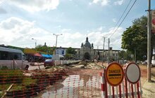Фото 4: На пл. Двірцевій завершують влаштування каналізаційного колектора