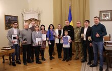 Фото 7: У Львові відзнаками Міністерства оборони України нагородили волонтерів та військових
