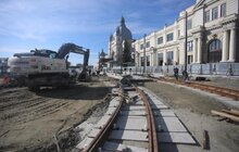 Фото 5: «На кінець листопада ми плануємо відкривати пл. Двірцеву: фактично трамвай буде під’їжджати до входу у вокзал», — А. Садовий