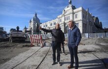 Фото 7: «На кінець листопада ми плануємо відкривати пл. Двірцеву: фактично трамвай буде під’їжджати до входу у вокзал», — А. Садовий