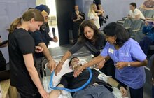 Фото 5: Американські медики вчать українських надавати допомогу пацієнтам з воєнними травмами у критичних станах