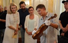 Фото 4: Оригінальна скрипка Вольфганга Амадея Моцарта, Costa Violine, прибула до Львова