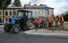 Фото 5: На вул. Митрополита Андрея завершується ремонт дороги: вже замінили дорожнє покриття, тривають роботи на тротуарах