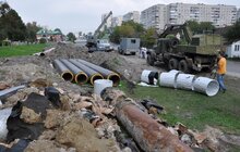 Фото 6: На вул.Миколайчука міняють аварійну тепломережу