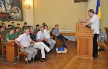 Фото 2: Мер Львова зустрівся з молодими футболістами