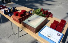 Фото 1: У Львові привітали й відзначили військових 80-ї десантно-штурмової бригади, які повернулися з передової