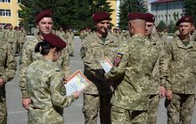 Фото 17: У Львові привітали й відзначили військових 80-ї десантно-штурмової бригади, які повернулися з передової