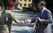 Фото 23: У Львові привітали й відзначили військових 80-ї десантно-штурмової бригади, які повернулися з передової